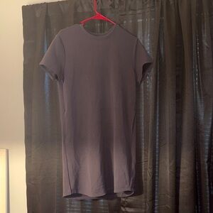 Classic gray Short Sleeve Women's t shirt dress